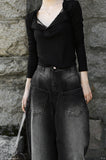 Slit Tencel Long Sleeve