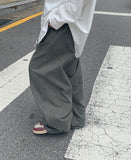 [Unisex] Potent Pigment Parachute Cotton Wide Pants