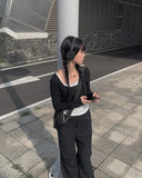 Taya Layered Sleeveless Cardigan Set