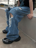 Bet Vintage Wide Denim Jeans