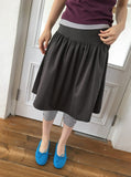 Fog Button Midi Skirt
