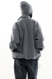 Mockneck low warm fleece zip-up