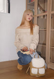 OFF SHOULDER LOOSE KNIT