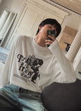 Deep press ribbed warm t