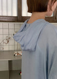 Youkus Summer Hood See-through Long Sleeve Shirt