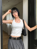STAR HALTER SLEEVELESS
