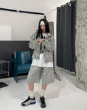 Chris Damage Hooded Denim Jacket