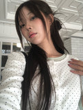 [MADE] Lion Dot Round Three Quarter Sleeve T-Shirt Cardigan