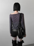 Burneck Eyelet Layered One-Off Tee