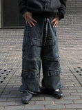 Mute 6-pocket utility cargo denim