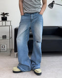 Medon Cutoff Flare Denim Pants