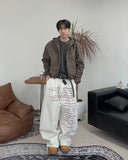 Pedo Dyeing Crop Hood Jacket