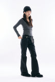 Pocket leather 2-way belt