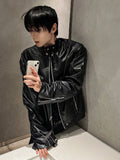 Black Up China Leather