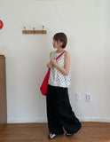 Visitk Summer Cut Cotton Wide Pants