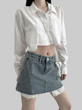 Hanell Pocket Cropped Shirt