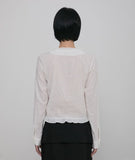 Saya Frill Puff Long Blouse