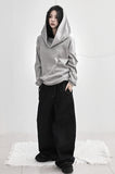 Off wide ribbed hoodie
