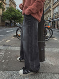 Akiji cut wide denim pants