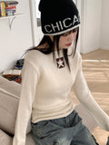 Zeta Lettering Color Matching Knit Beanie