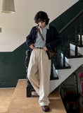 Evan Twill Cotton Wide Pants