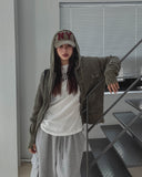 ON Dying Damage Mesh Hood Zip Up