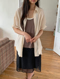 Must Dot Banding Midi Skirt