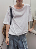 Bailou U-neck box short sleeves