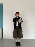 [unisex] Accorri Carpenter Pintuck Bermuda Pants