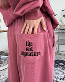 Riel embroidered pigment pants