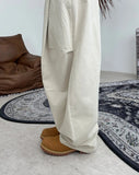 Harkin Pintuck Curved Cotton Pants