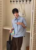 [PLAN MADE/MADE] Infold ST Tie Short Sleeve Shirt