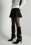 Hidden Cotton Pleats Skirt