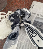 Nera Lettering Scarf Hair Tie