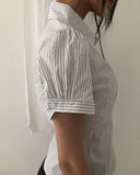 Rika Striped Short Sleeve Shirt