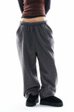 Two-tone panel fleece jogger pants