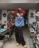 Vision Color Matching Raglan Long Sleeve