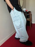 Ice Washed Cargo Denim