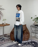 Dion's Printed Long Sleeve T-Shirt