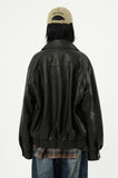 Clair vegan leather over jumper