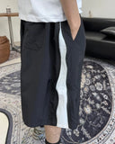 Ferrard zipper Bermuda pants