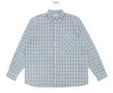 nurse linen check shirt