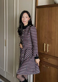 Cloned Tweed A-Line Jacket One Piece