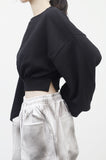 Mono side slit sweatshirt