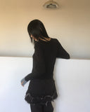 Kens check color matching slab cardigan