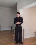 Osel Two-Tuck Wide Slacks