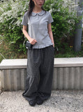 Bilo Frill Round Collar Short Sleeve T-Shirt