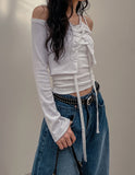 Tide Eyelet Cardigan Set