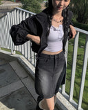 Kime Cropped Windbreaker Jacket