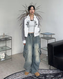 Lind Big Cargo Banding Denim Pants